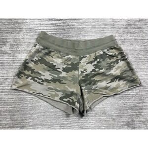 Mossimo Shorts Womens 1X‎ Green Camo Pull On Athletic 100% Cotton